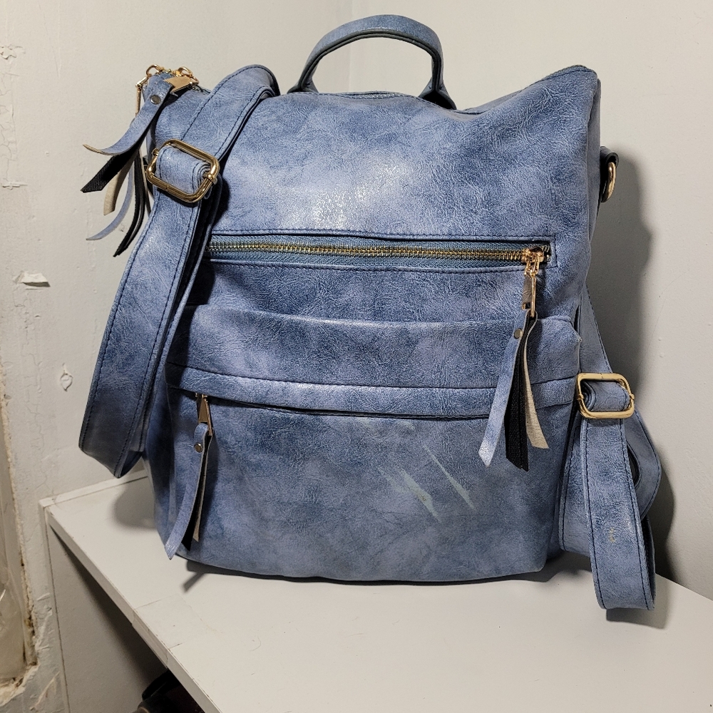 Modern+Chic Brielle Convertible Leather Backpack